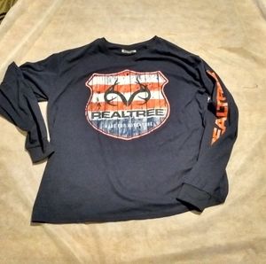 RealTree T-shirt long sleeve navy blue